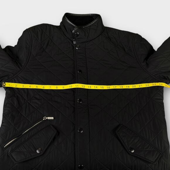 Barbour Powell Quilted Jacket Men's XL Black - Picture 10 of 10